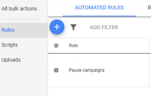 Create a Campaign Rule in Google Ads
