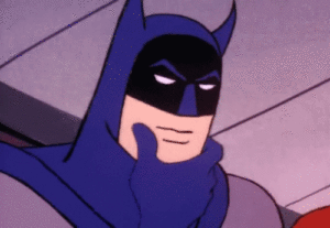 Animated image of Batman scratching his chin, wondering how much you should spend on a Google Ads campaign