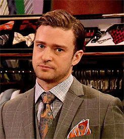 Justin Timberlake staring blankly, likely wondering "Why would Google Ads do this to me?"